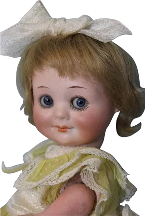 Vintage Doll With Googly Eyes PNG Image