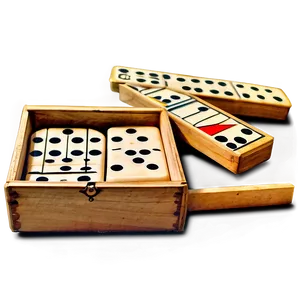 Vintage Dominoes Box Set Png 06122024 PNG Image