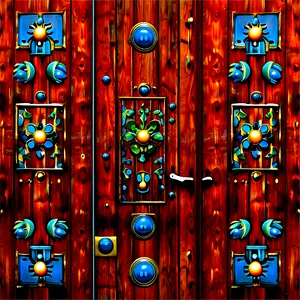 Vintage Door Design Png Rbf PNG Image