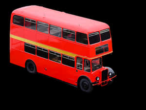 Vintage Double Decker Bus Isolated PNG image with transparent background