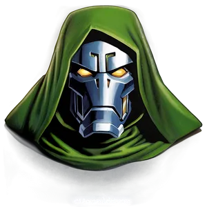 Vintage Dr Doom Comic Art Png Rsg PNG Image