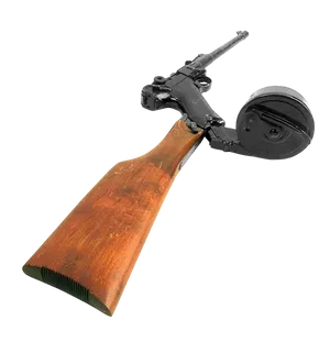 Vintage Drum Magazine Rifle.png PNG Image
