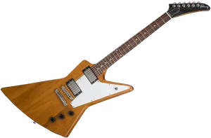 Vintage Electric Guitar Explorer Model PNG Image