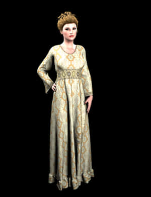 Vintage Elegance3 D Model PNG image with transparent background