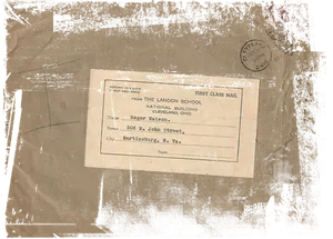 Vintage Envelope First Class Mail PNG Image