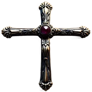 Vintage Fancy Cross Png Wxx86 PNG Image