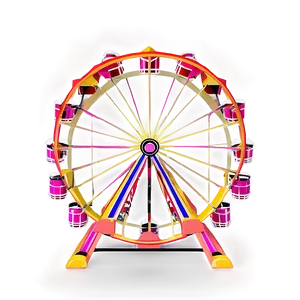 Vintage Ferris Wheel Illustration Png Kty PNG Image