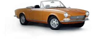 Vintage Fiat124 Spider Convertible PNG Image