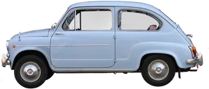 Vintage Fiat500 Side View PNG Image