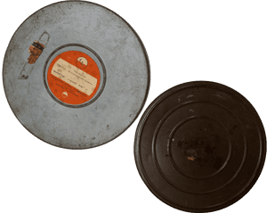 Vintage Film Reeland Canister PNG with transparent background