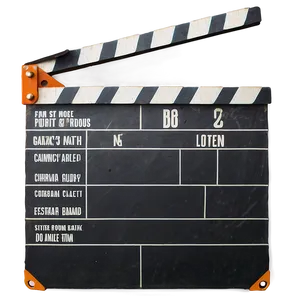 Vintage Film Slate Picture Png Teh46 PNG Image