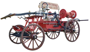 Vintage Fire Engine1900 PNG Image