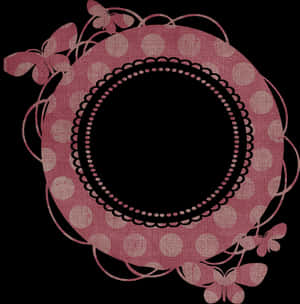Vintage Floral Frame Design PNG image with transparent background