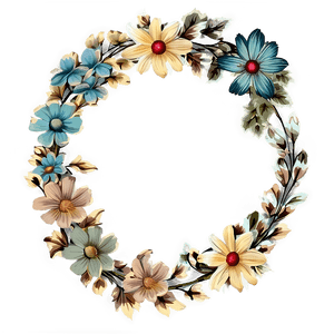 Vintage Floral Graphic PNG nue PNG with transparent background