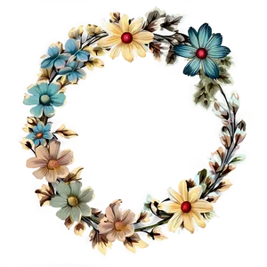 Vintage Floral Graphic Png Nue PNG Image
