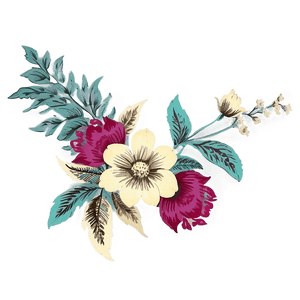 Vintage Floral Graphic PNG rdp73 PNG image with transparent background