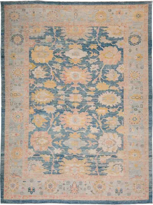 Vintage Floral Pattern Carpet PNG Image