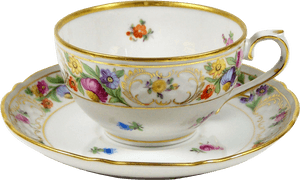 Vintage Schumann Tea Cup Dresden Line 6 Oz Dresden, HD Png Download PNG image with transparent background