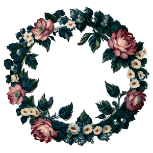 Vintage Flower Frame PNG 05252024 PNG image with transparent background
