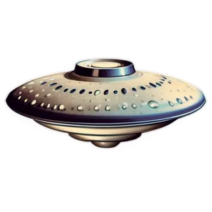 Vintage Flying Saucer Design Png 6 PNG Image