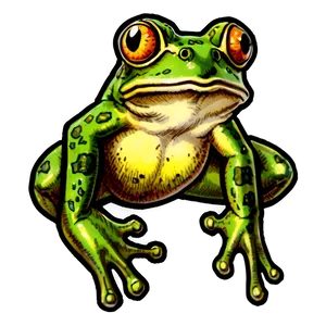 Vintage Frog Drawing Png 06212024 PNG Image