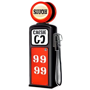 Vintage Gasoline Sign Png 06132024 PNG Image