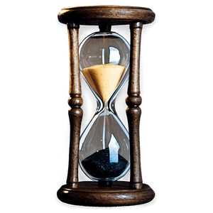 Vintage Glass Hourglass PNG 05232024 PNG image with transparent background
