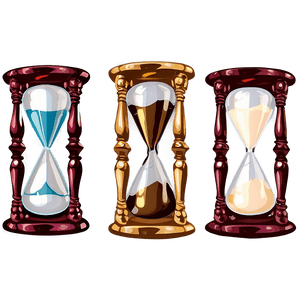 Vintage Glass Hourglass PNG qhq60 PNG image with transparent background