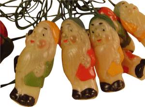 Vintage Celluloid Disney Dwarf String Of Lights - Animal Figure, HD Png Download PNG image with transparent background