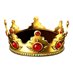 Vintage Golden Crown Png Fek PNG Image