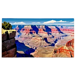 Vintage Grand Canyon Travel Poster Png Rse PNG Image