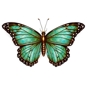 Vintage Green Butterfly Png 26 PNG Image