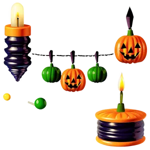 Vintage Halloween Decor Png Ahs86 PNG Image