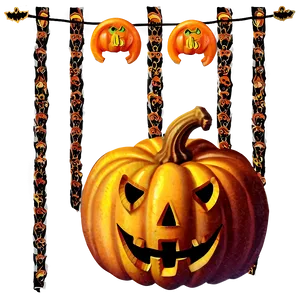 Vintage Halloween Decor Png Ewh PNG Image