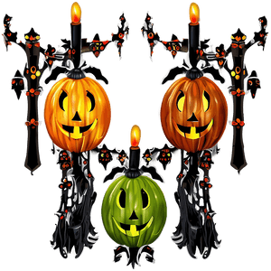 Vintage Halloween Decor PNG phb PNG