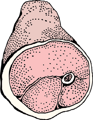 Ham Cliparts - Ham Transparent Clipart, HD Png Download PNG