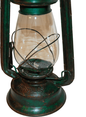 Vintage Hercules Green Lantern PNG image with transparent background