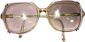 Vintage Hippie Sunglasses PNG Image