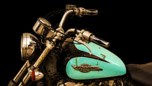 Vintage Honda Shadow Motorcycle PNG with transparent background