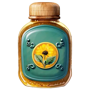 Vintage Honey Jar Png Hca PNG Image