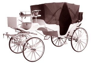 Vintage Horse Drawn Carriage PNG image with transparent background