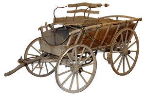 Vintage Horse Drawn Carriage PNG Image