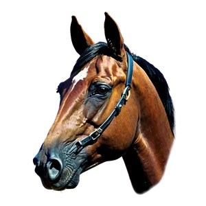 Vintage Horse Head Drawing Png 06122024 PNG Image