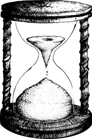Hourglass Black And White, HD Png Download PNG with transparent background