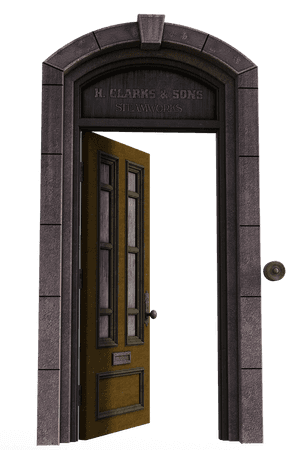 Vintage Industrial Door Entrance PNG