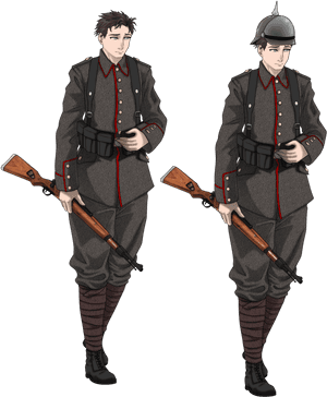 Transparent Soldiers Png - Anime German Soldier Ww1, Png Download PNG