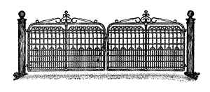 Fancy Gate PNG Image PNG image with transparent background