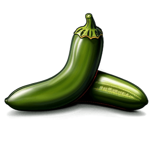 Vintage Jalapeno Illustration PNG 06132024 PNG image with transparent background