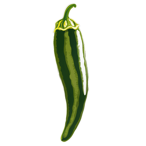 Vintage Jalapeno Illustration PNG afg89 PNG image with transparent background