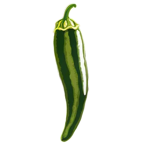 Vintage Jalapeno Illustration Png Afg89 PNG Image